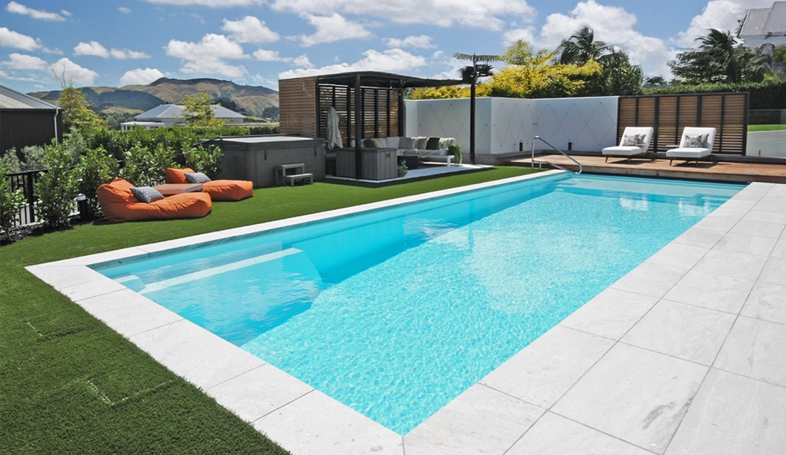 The Leisure Pools Acclaim in Shimmer White Colour