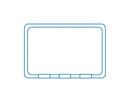 The Inlet Splash Deck with Triple Spillover line drawing