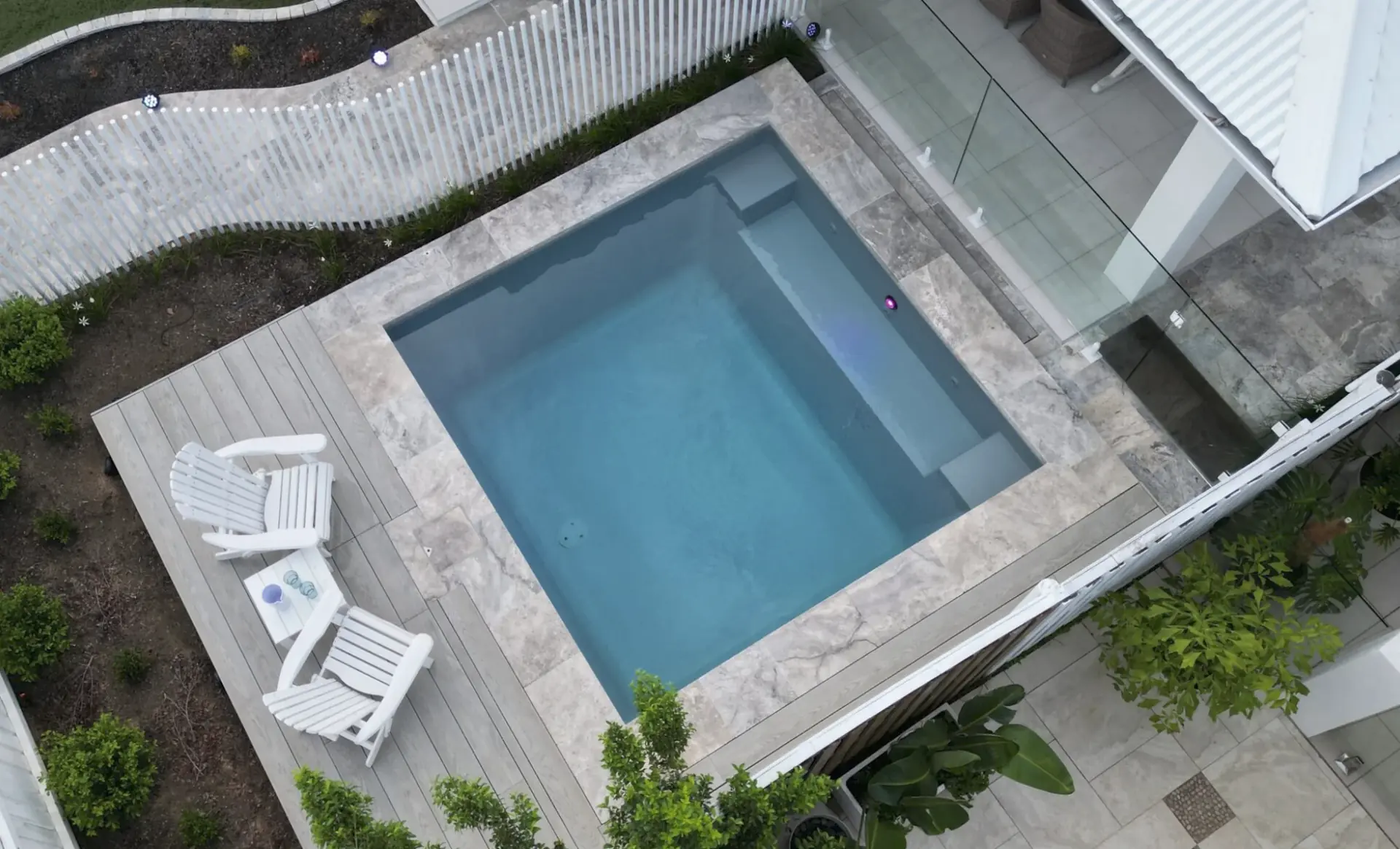 The Platinum Plunge fibreglass pool model