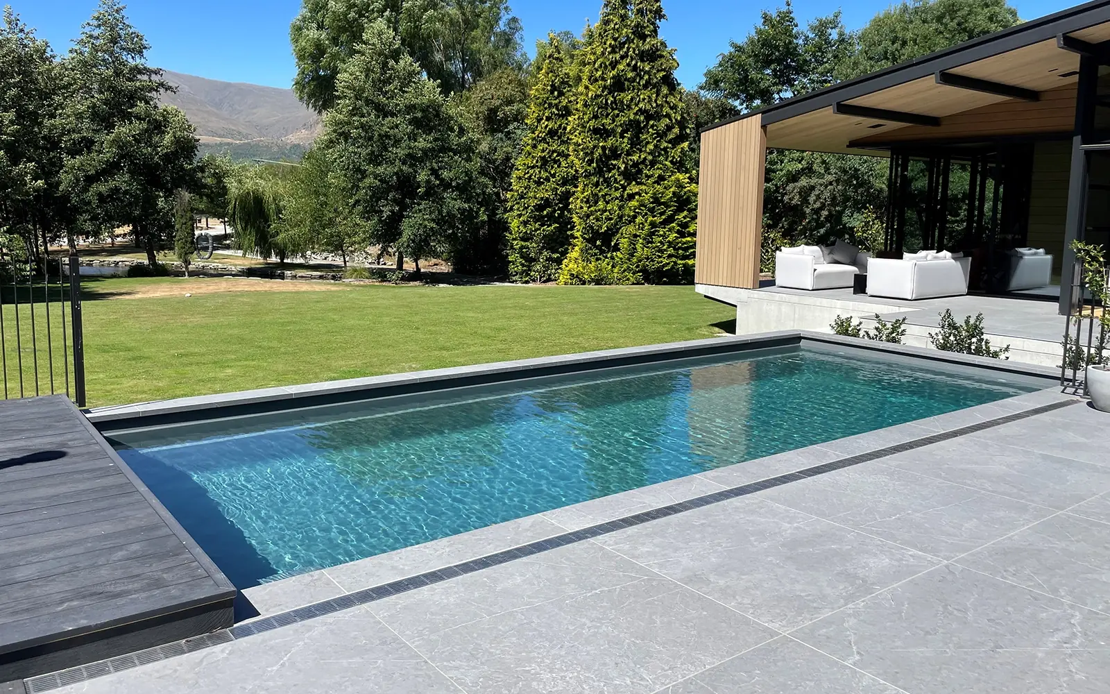The Reflection with Auto Cover The Reflection with Auto Cover fibreglass pool model