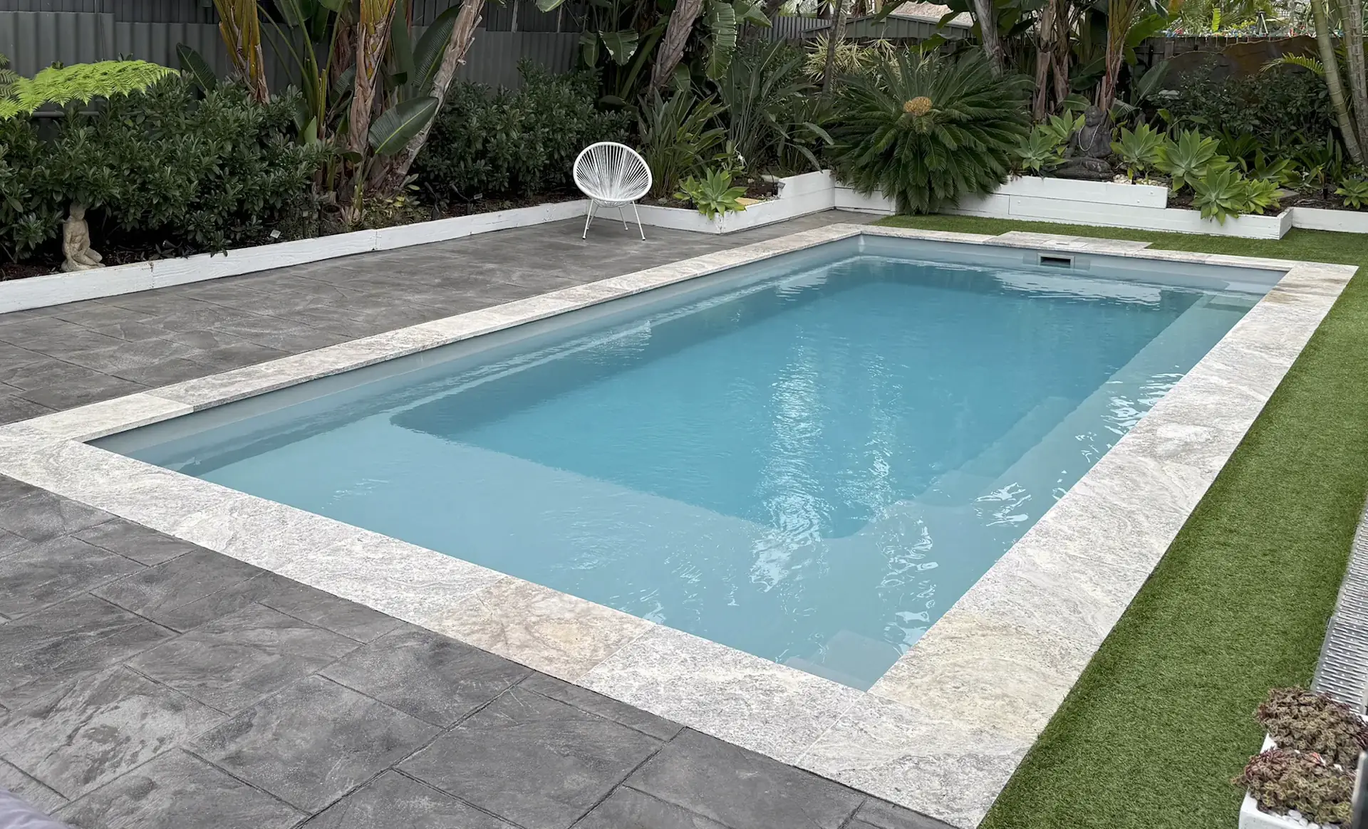 The Reflection with Splash Deck fibreglass pool model