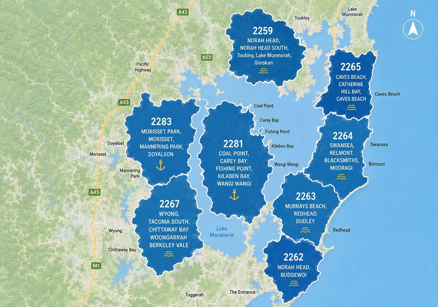 Dealer Map LP Central Coast North Sassella Pools Service Area: Central Coast New South Wales