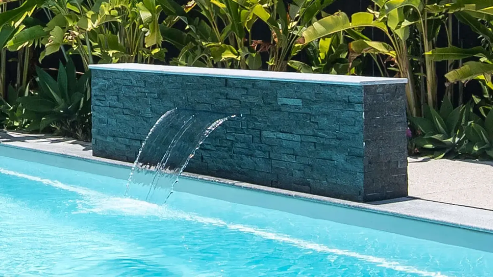 The Waterwall fibreglass pool model