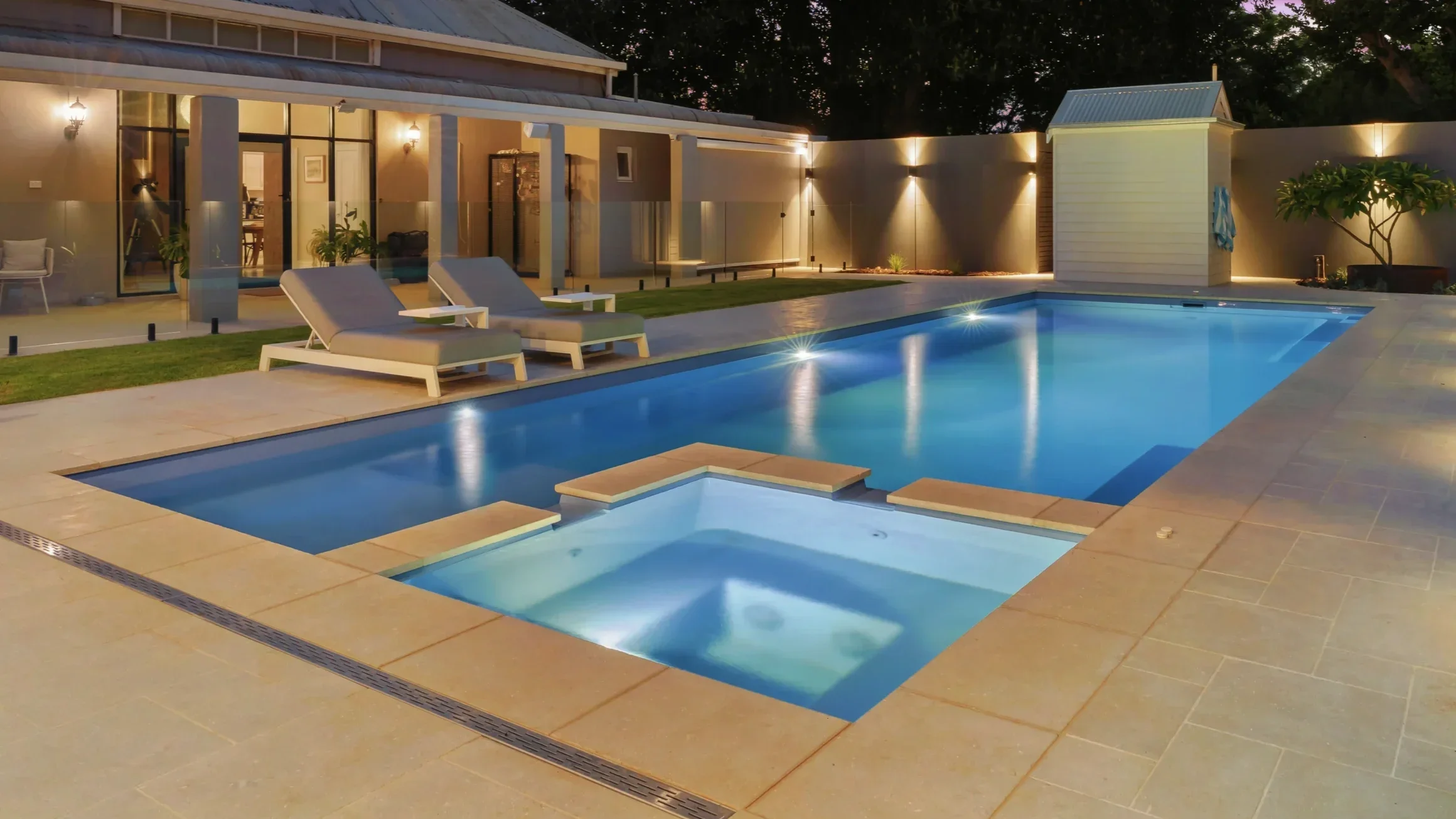 modern fibreglass pool designs by Leisure Pools